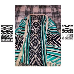 Tribal cardigan pink republic